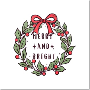 Merry and Bright Posters and Art